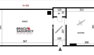 Mieszkanie 2-pokojowe Kraków Stare Miasto, ul. Kątowa