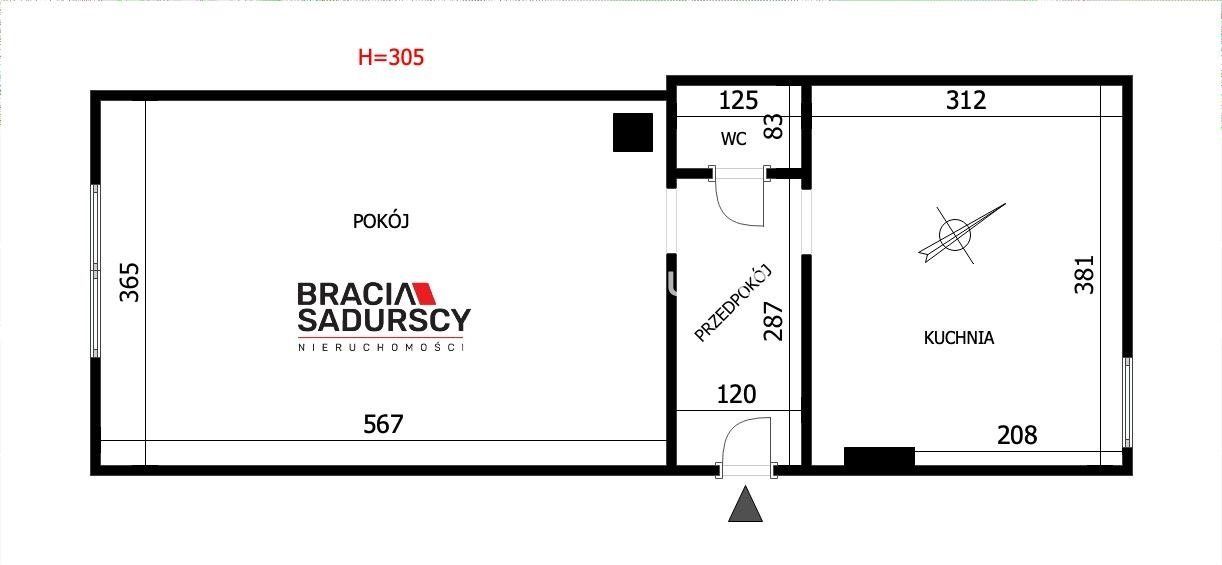 Mieszkanie 2-pokojowe Kraków Stare Miasto, ul. Kątowa. Zdjęcie 3