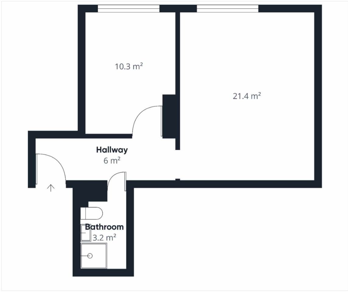 Mieszkanie 2-pokojowe Zawiercie Centrum, ul. Porębska. Zdjęcie 2
