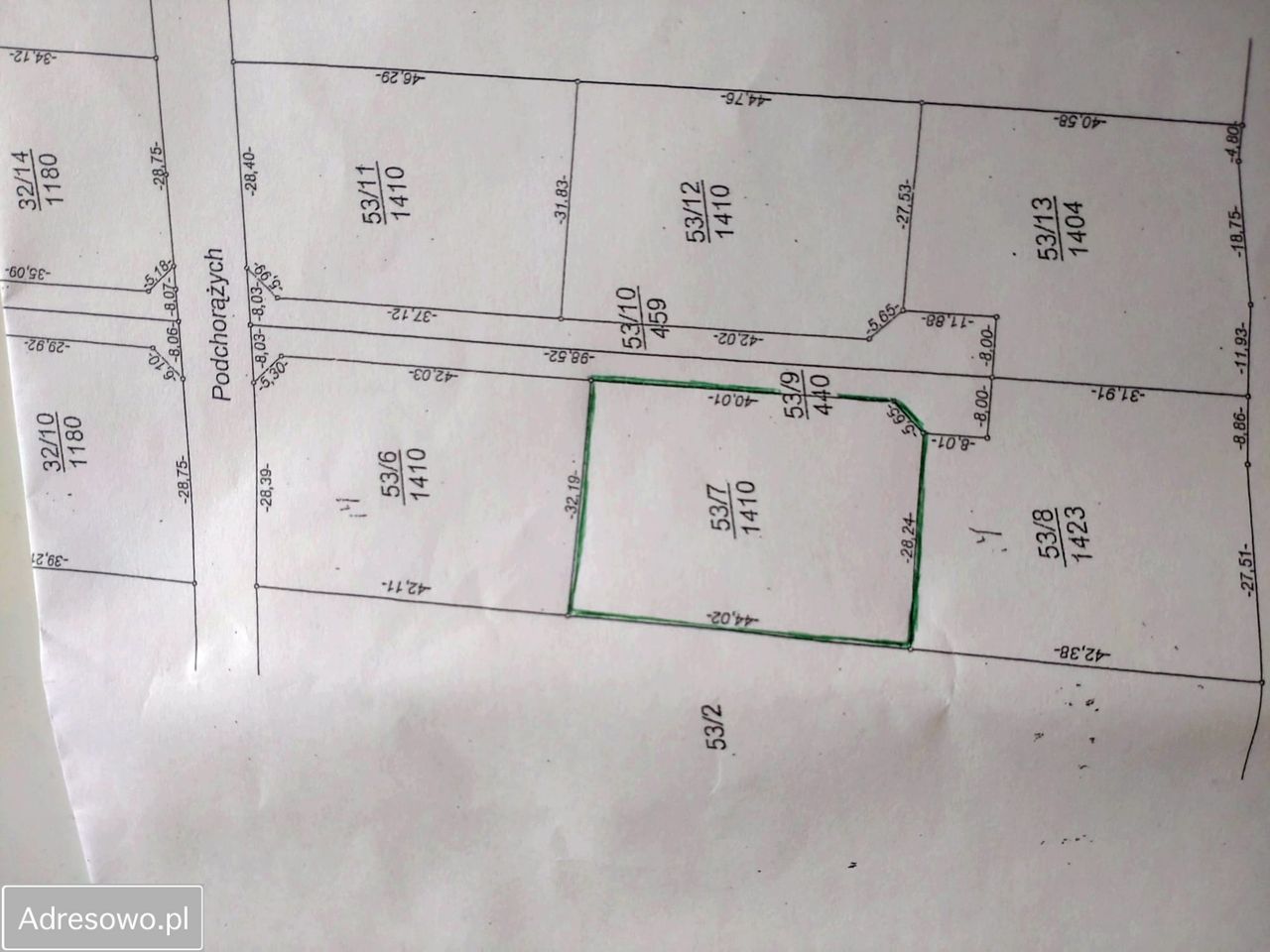 Działka budowlana Łódź Polesie, ul. Podchorążych. Zdjęcie 3