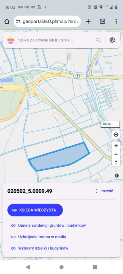 Działka inwestycyjna Sady Dolne. Zdjęcie 2