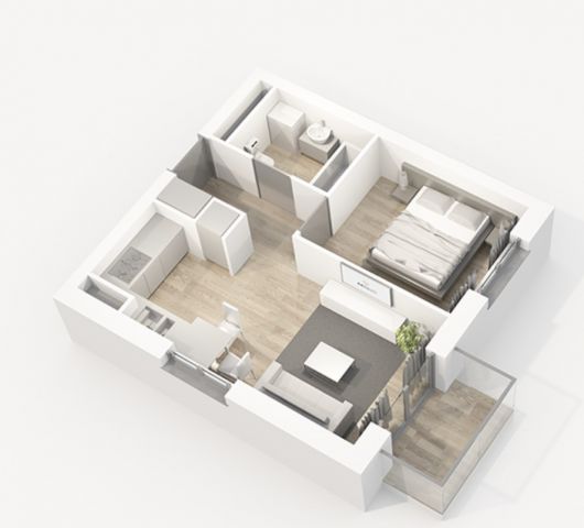 Mieszkanie 2-pokojowe Poznań Malta, ul. Katowicka. Zdjęcie 1