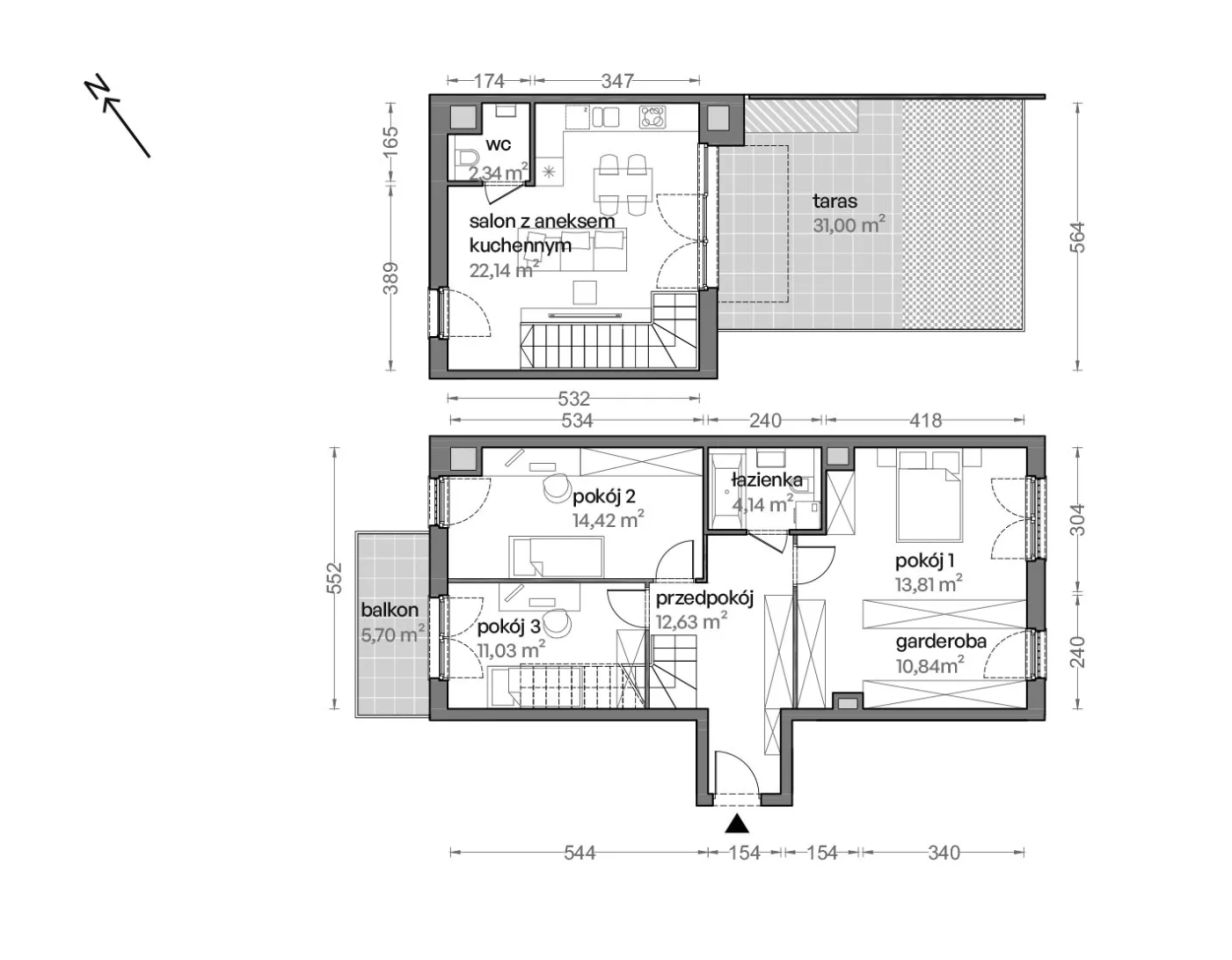 Mieszkanie 4-pokojowe Katowice Brynów, ul. Ceglana. Zdjęcie 7