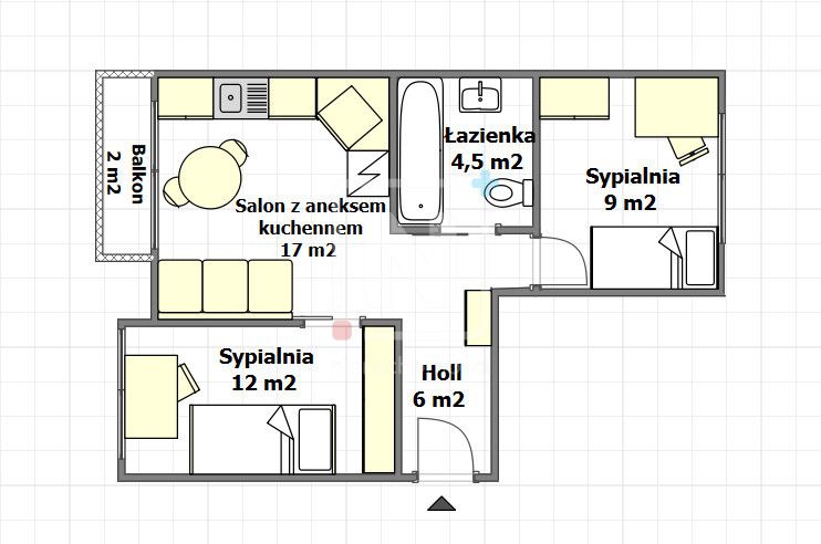 Mieszkanie 3-pokojowe Warszawa Ochota, ul. Włodarzewska. Zdjęcie 6
