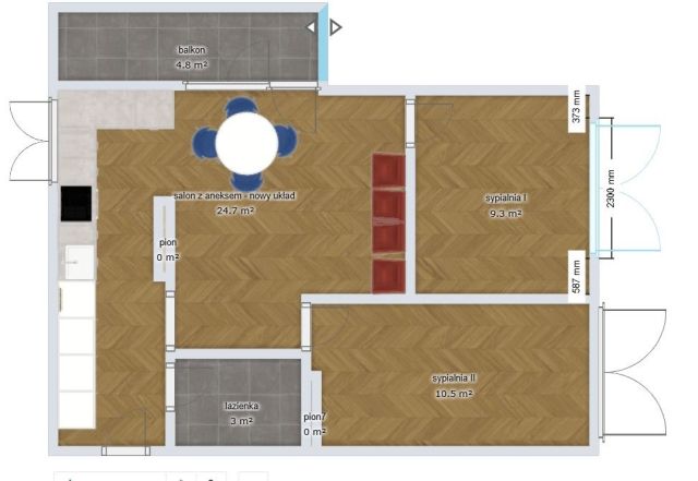 Mieszkanie 3-pokojowe Warszawa Mokotów, ul. Belwederska. Zdjęcie 10