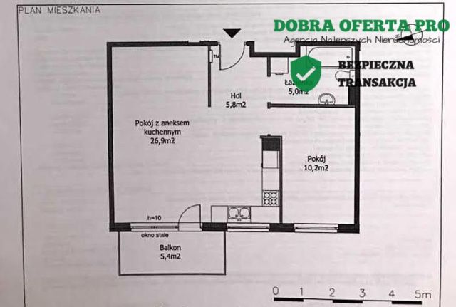 Mieszkanie 2-pokojowe Gdańsk Morena, ul. Królewskie Wzgórze. Zdjęcie 7