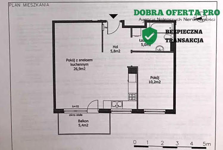 Mieszkanie 2-pokojowe Gdańsk Morena, ul. Królewskie Wzgórze. Zdjęcie 7