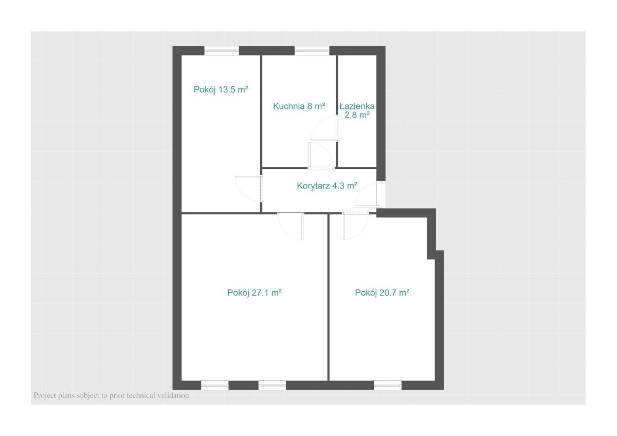 Mieszkanie 3-pokojowe Poznań Jeżyce, ul. Jana Henryka Dąbrowskiego. Zdjęcie 21