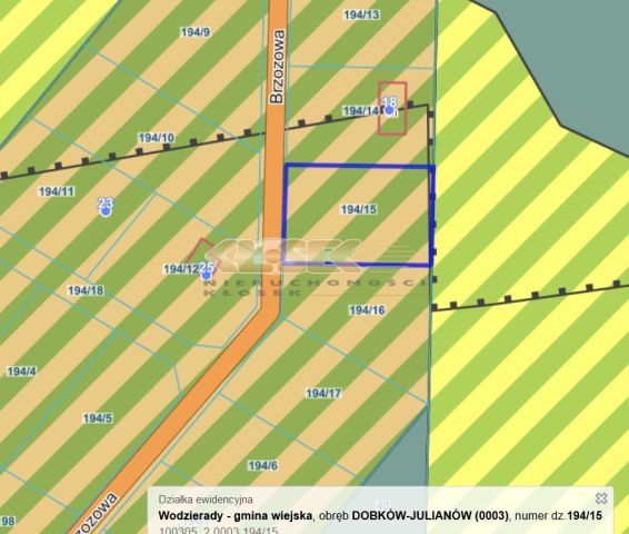 Działka rekreacyjna Dobków, ul. Brzozowa. Zdjęcie 4