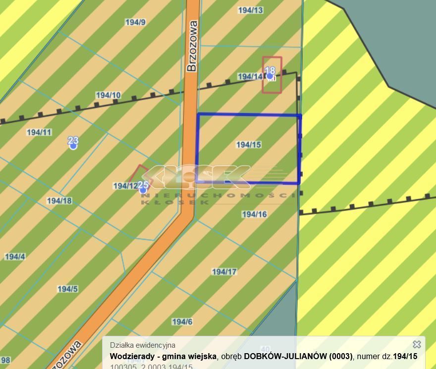 Działka rekreacyjna Dobków, ul. Brzozowa. Zdjęcie 4