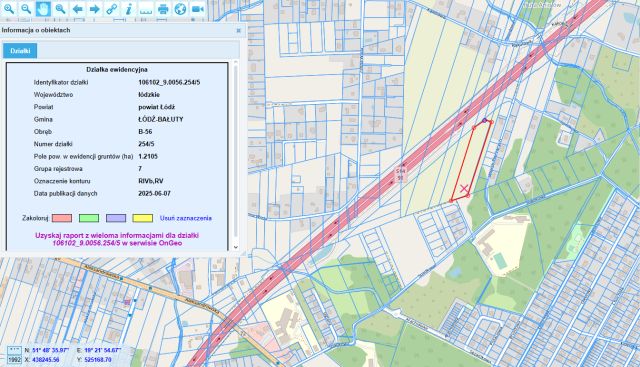 Działka rolna Łódź Bałuty, ul. Spadkowa. Zdjęcie 1