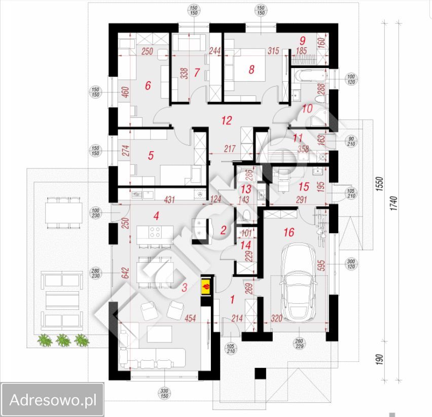 dom wolnostojący, 5 pokoi Przyłęk. Zdjęcie 14