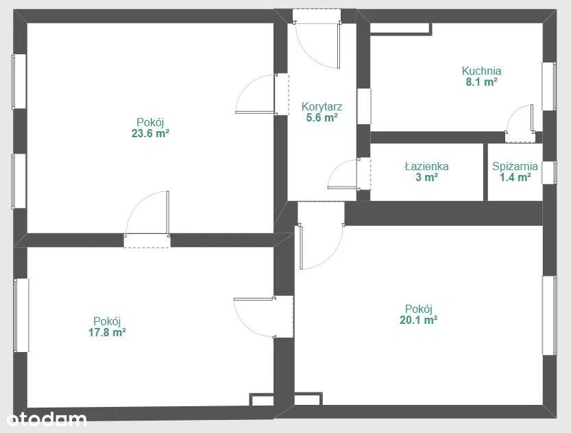 Mieszkanie 3-pokojowe Tczew Centrum. Zdjęcie 12