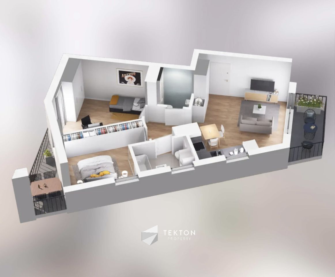 Mieszkanie 3-pokojowe Pruszków Żbików. Zdjęcie 3