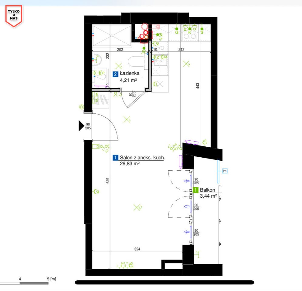 Mieszkanie 1-pokojowe Gdynia Śródmieście, ul. Stefana Żeromskiego. Zdjęcie 12