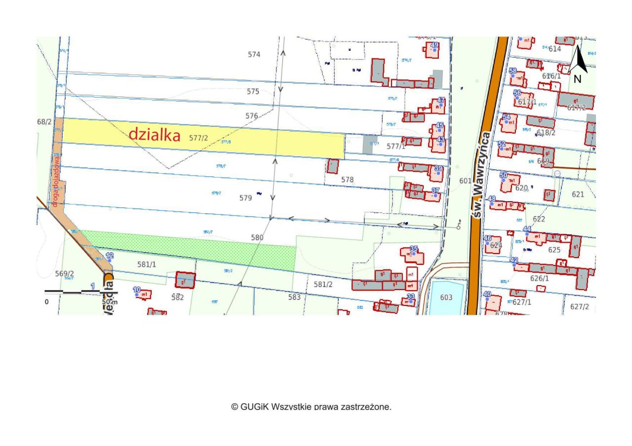 Działka rolno-budowlana Dąbrowa, ul. św. Wawrzyńca. Zdjęcie 7