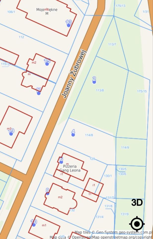 Działka budowlana Łódź Polesie, ul. Joanny Żubrowej