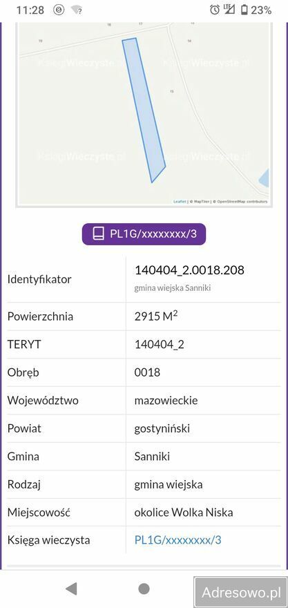 Działka rolna Wólka Niska. Zdjęcie 4