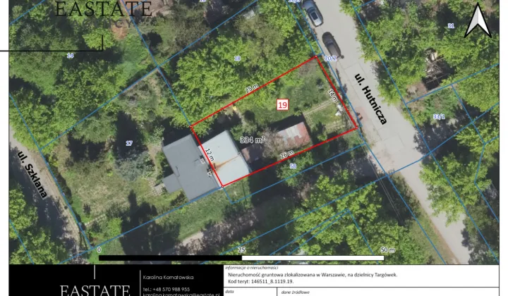 Działka inwestycyjna Warszawa Targówek, ul. Hutnicza