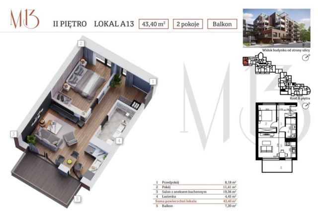 Mieszkanie 2-pokojowe Gliwice Śródmieście, ul. Stanisława Moniuszki. Zdjęcie 1