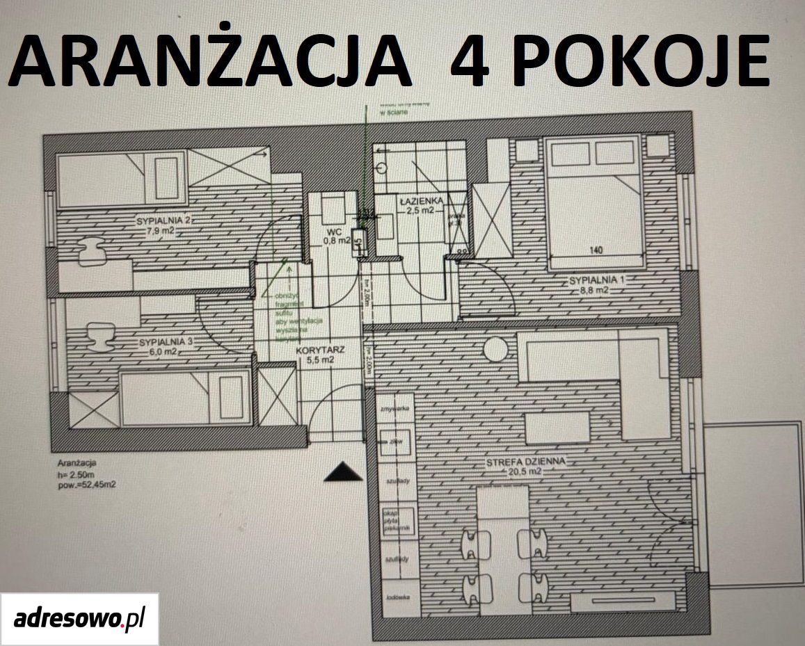 Mieszkanie 3-pokojowe Kraków Bronowice, ul. Na Błonie. Zdjęcie 23