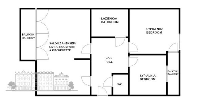 Mieszkanie 3-pokojowe Kraków, ul. Lubostroń. Zdjęcie 10