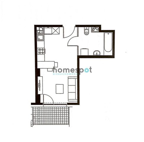 Mieszkanie 1-pokojowe Poznań Naramowice, ul. Ziarnista. Zdjęcie 5