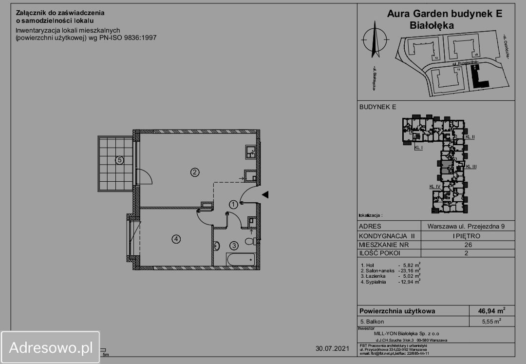 Mieszkanie 2-pokojowe Warszawa Białołęka, ul. Przejezdna. Zdjęcie 16