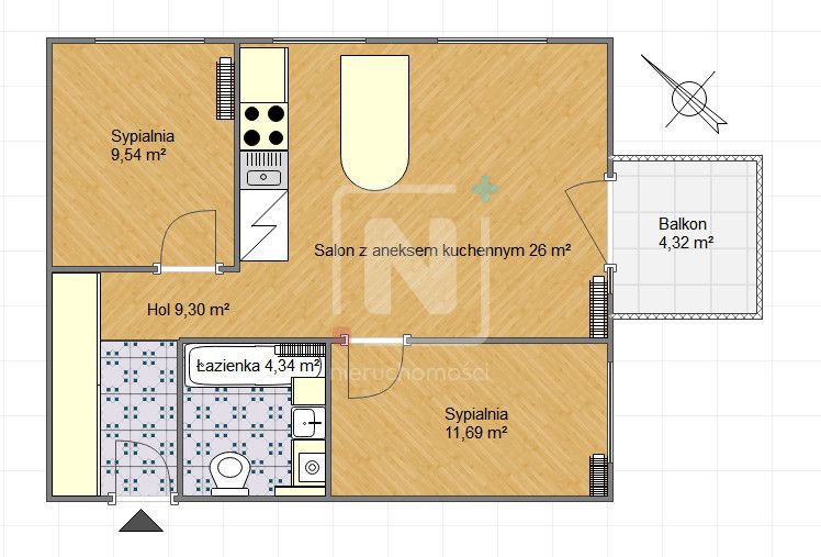 Mieszkanie 3-pokojowe Warszawa Praga-Północ, ul. Aleksandra Kotsisa. Zdjęcie 17