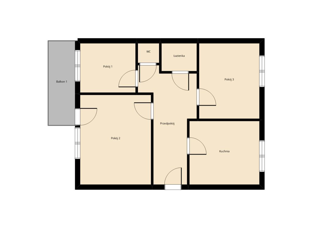 Mieszkanie 3-pokojowe Kalisz Dobrzec, al. Wojska Polskiego. Zdjęcie 10