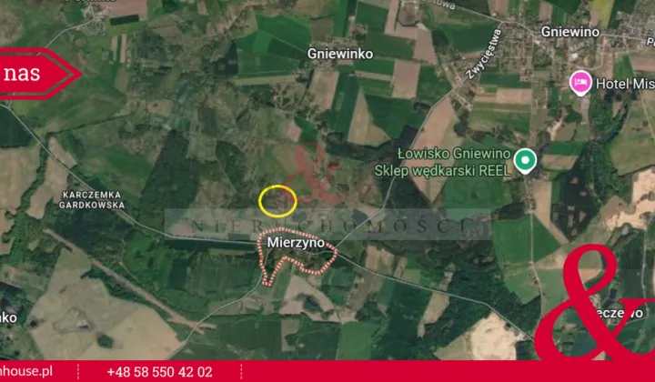 Działka rolna Mierzyno Rukowo