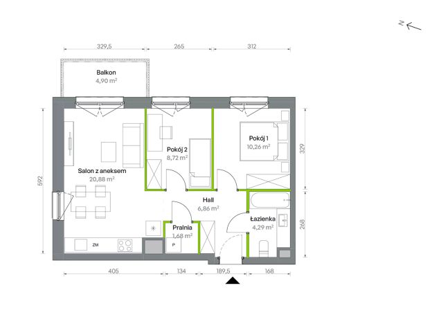 Mieszkanie 3-pokojowe Warszawa Targówek, ul. Oliwska. Zdjęcie 16