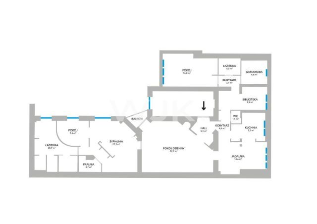 Mieszkanie 5-pokojowe Warszawa Śródmieście, ul. Piękna. Zdjęcie 27