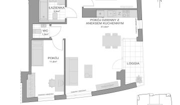 Mieszkanie 3-pokojowe Gdańsk Morena, ul. Franciszka Rakoczego