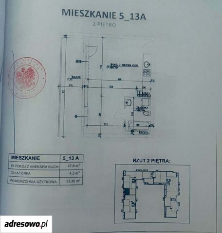 Mieszkanie 1-pokojowe Bydgoszcz Fordon, ul. Pawła Edmunda Strzeleckiego. Zdjęcie 1