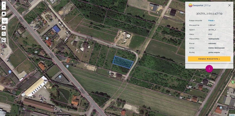 Działka budowlana Ostrów Wielkopolski, ul. Dobra