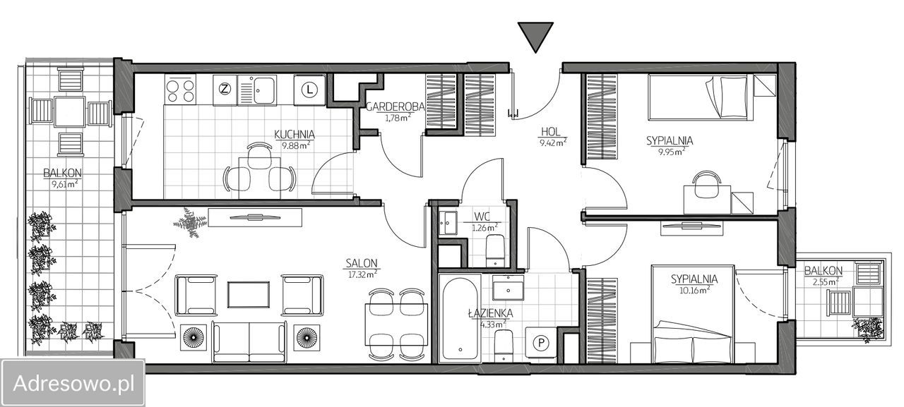 Mieszkanie 3-pokojowe Warszawa Żoliborz, ul. Zygmunta Krasińskiego. Zdjęcie 14