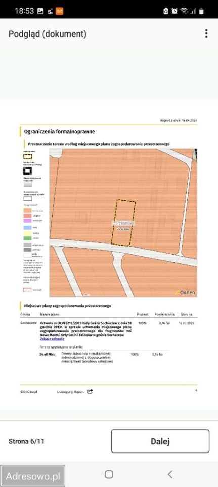 Działka budowlana Nowe Mostki. Zdjęcie 9
