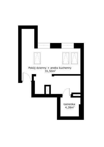 Mieszkanie 1-pokojowe Kraków Nowa Wieś, al. Juliusza Słowackiego. Zdjęcie 11