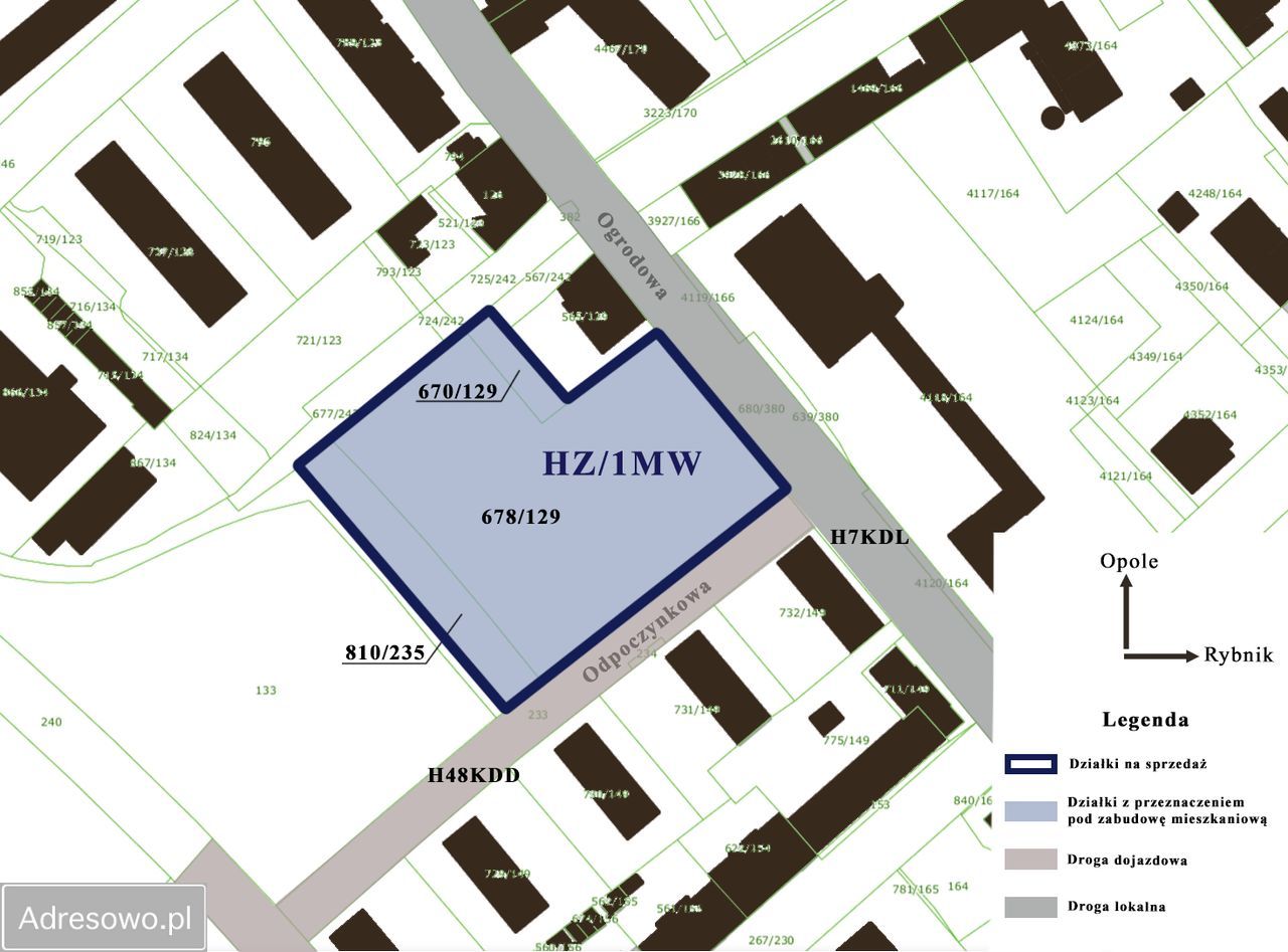 Działka budowlana Racibórz, ul. Ogrodowa. Zdjęcie 5