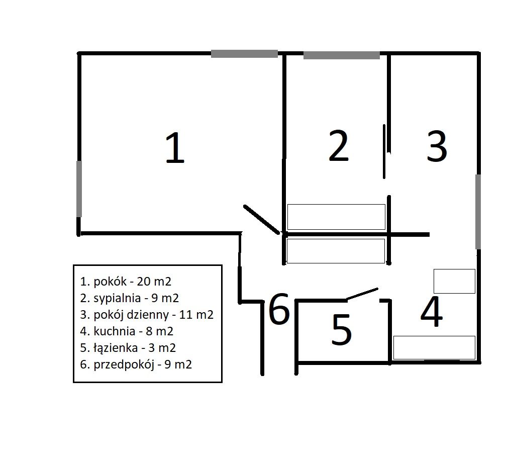 Mieszkanie 3-pokojowe Łódź Bałuty, ul. Wrocławska. Zdjęcie 4