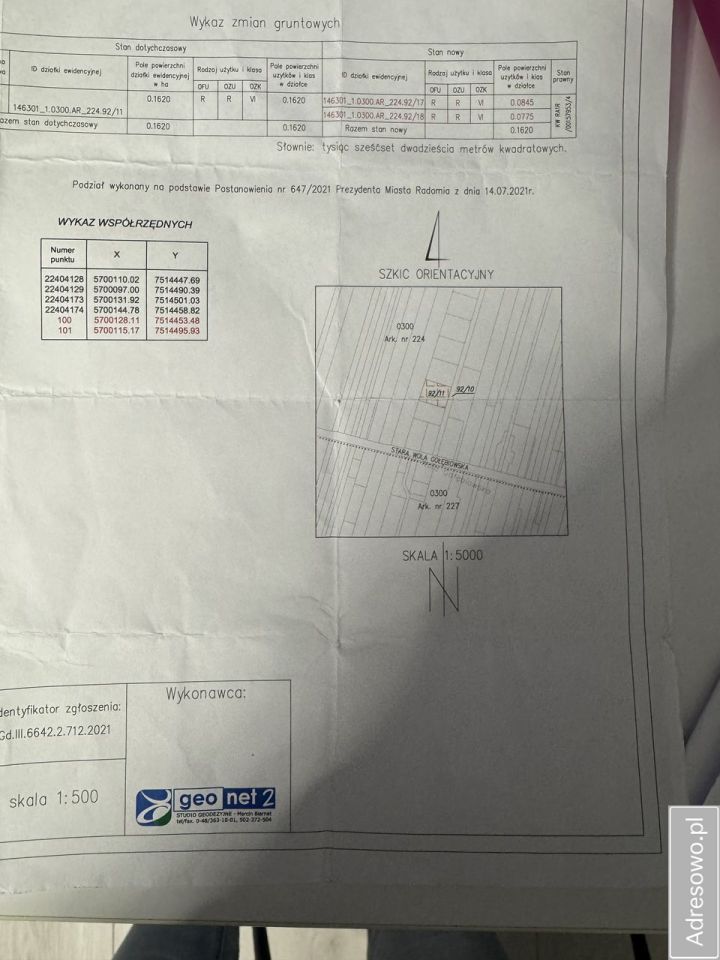 Działka budowlana Radom Stara Wola Gołębiowska
