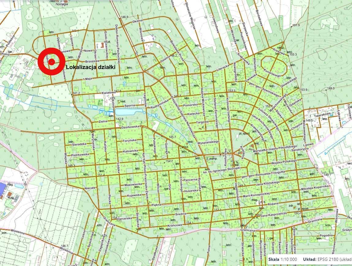 Działka budowlana Sokolniki-Las, ul. Brzozowa. Zdjęcie 2