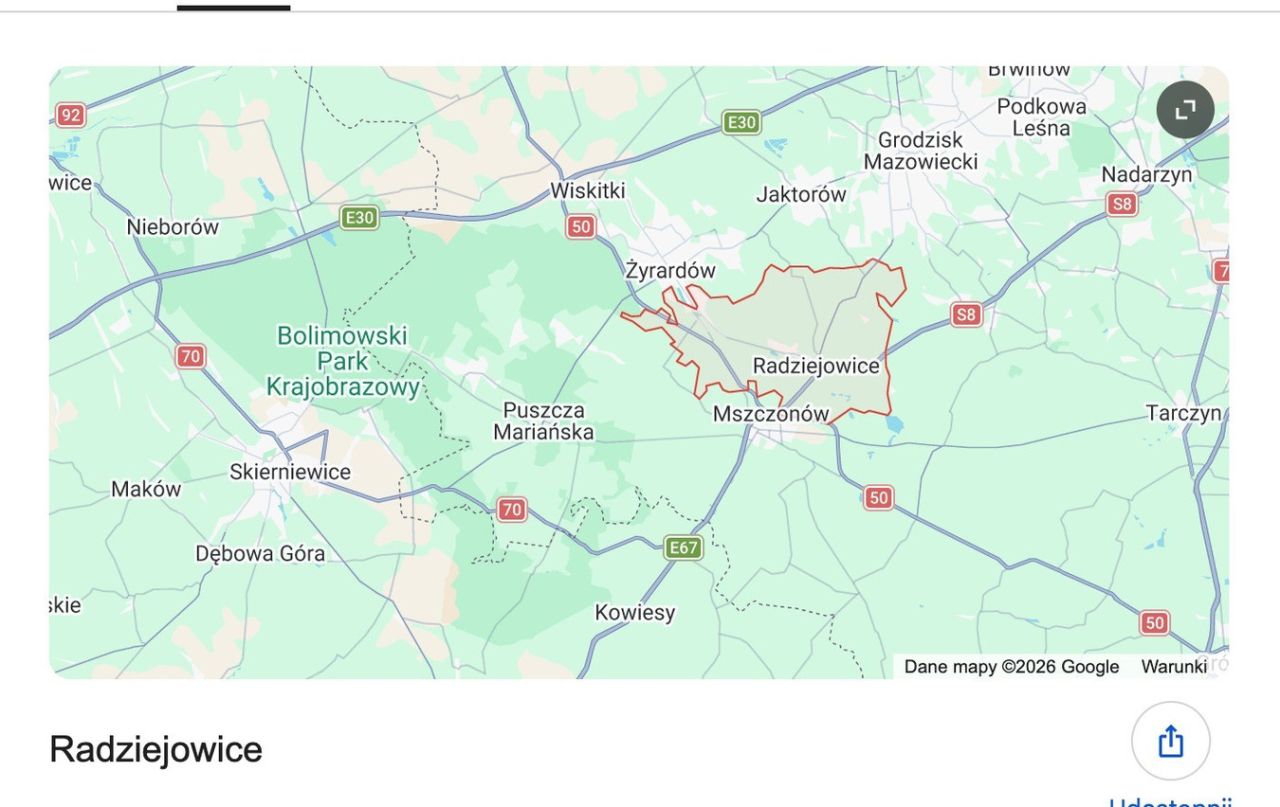 Działka rolno-budowlana Radziejowice-Parcel. Zdjęcie 2