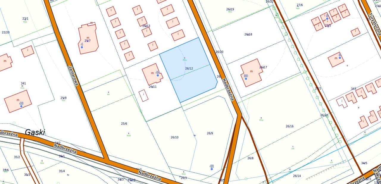 Działka budowlana Gąski
