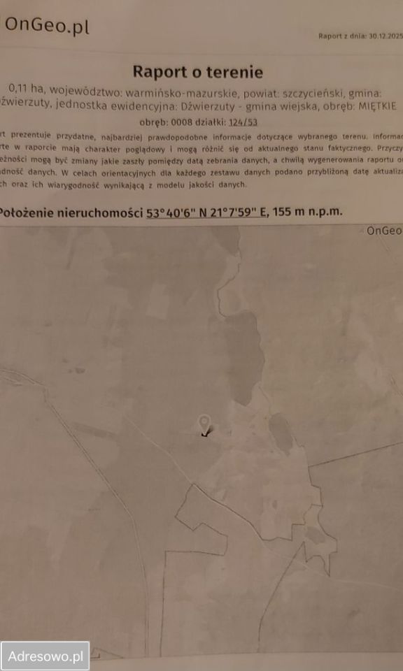 Działka budowlana Miętkie. Zdjęcie 2