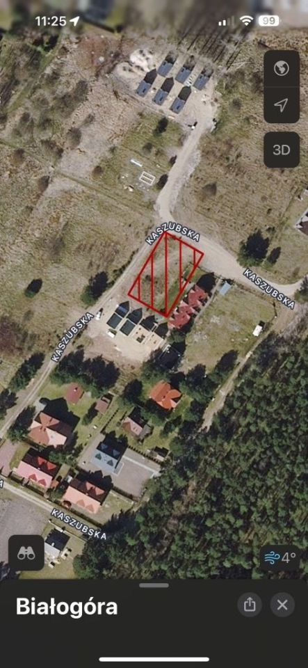Działka budowlana Białogóra. Zdjęcie 4