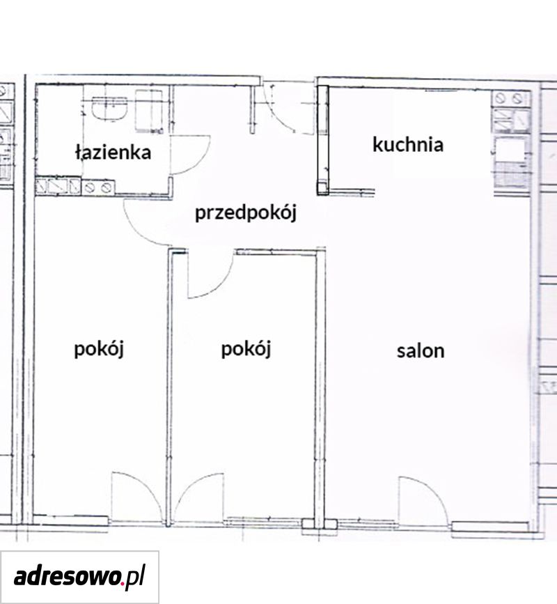 Mieszkanie 3-pokojowe Warszawa Śródmieście, ul. Grzybowska. Zdjęcie 15
