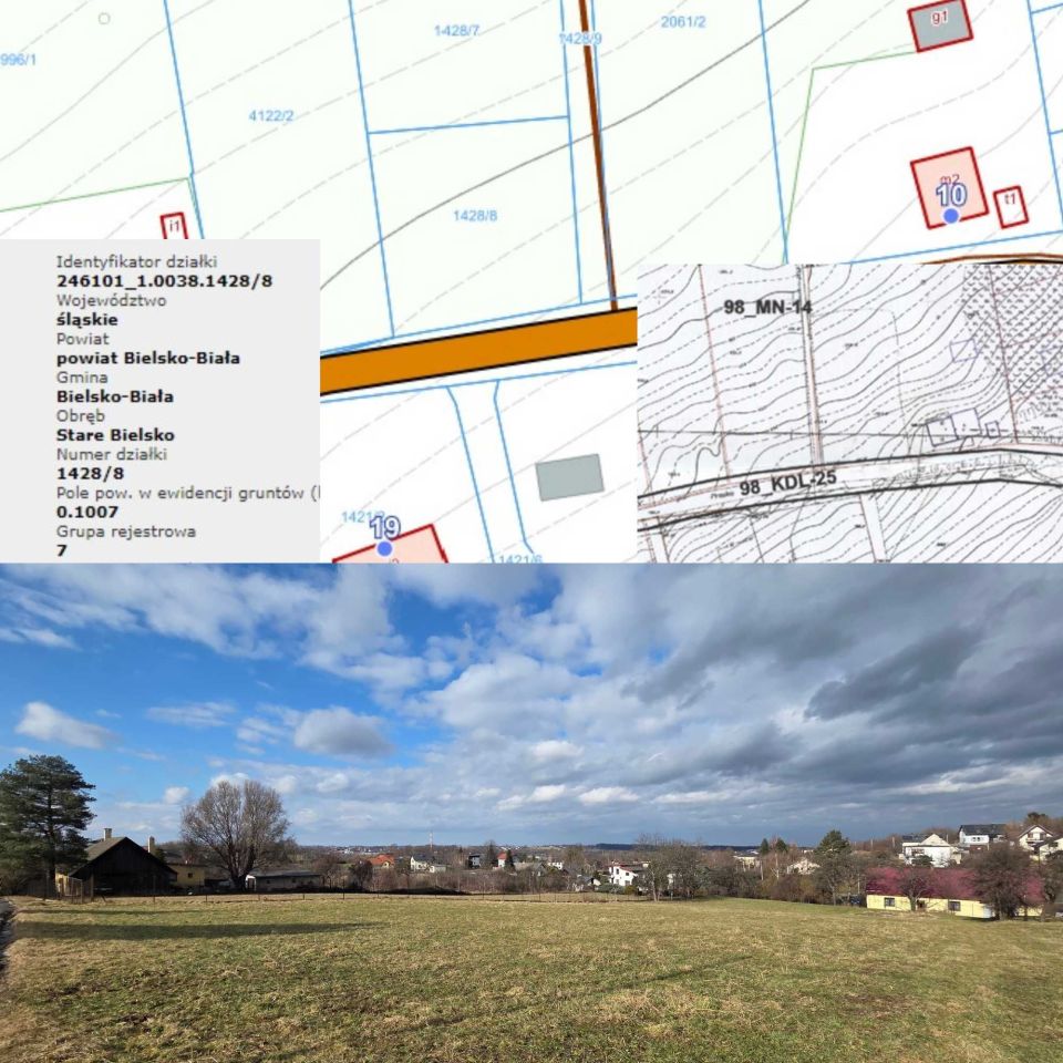 Działka budowlana Bielsko-Biała Stare Bielsko, ul. Praska. Zdjęcie 3