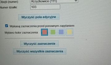 Działka rolna Krzyżkowice